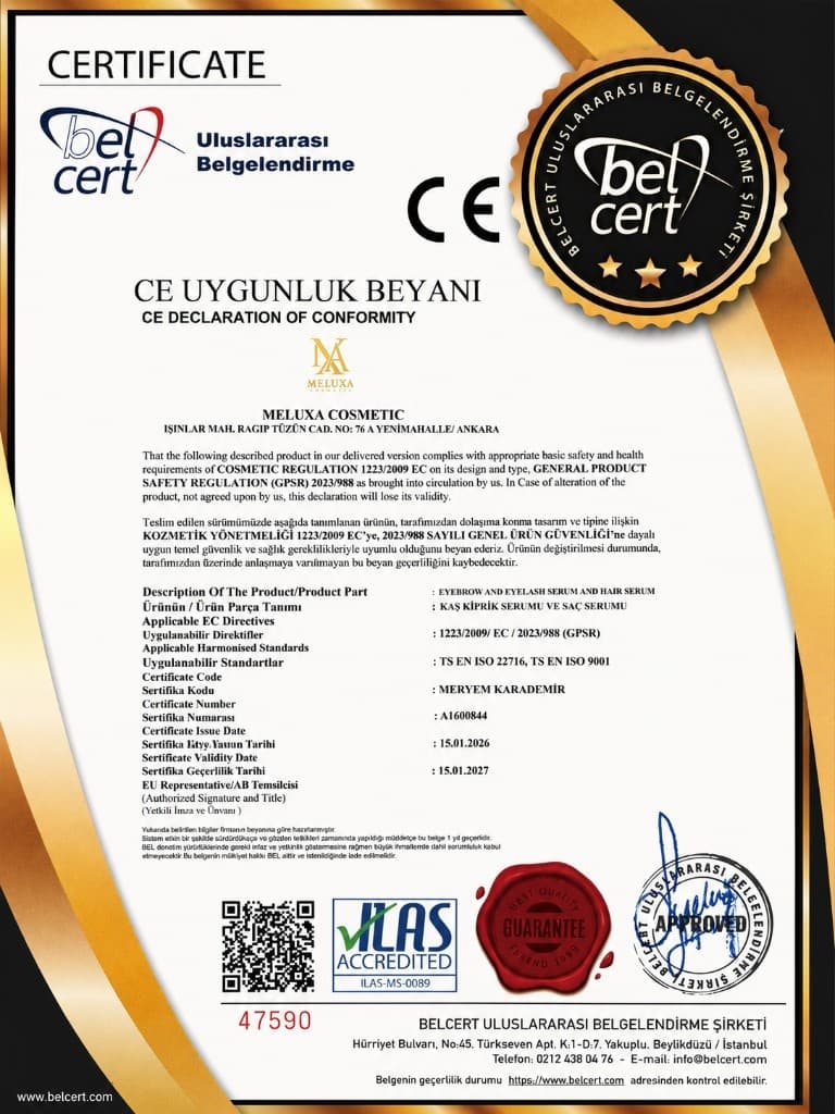 CE Uygunluk sertifikası